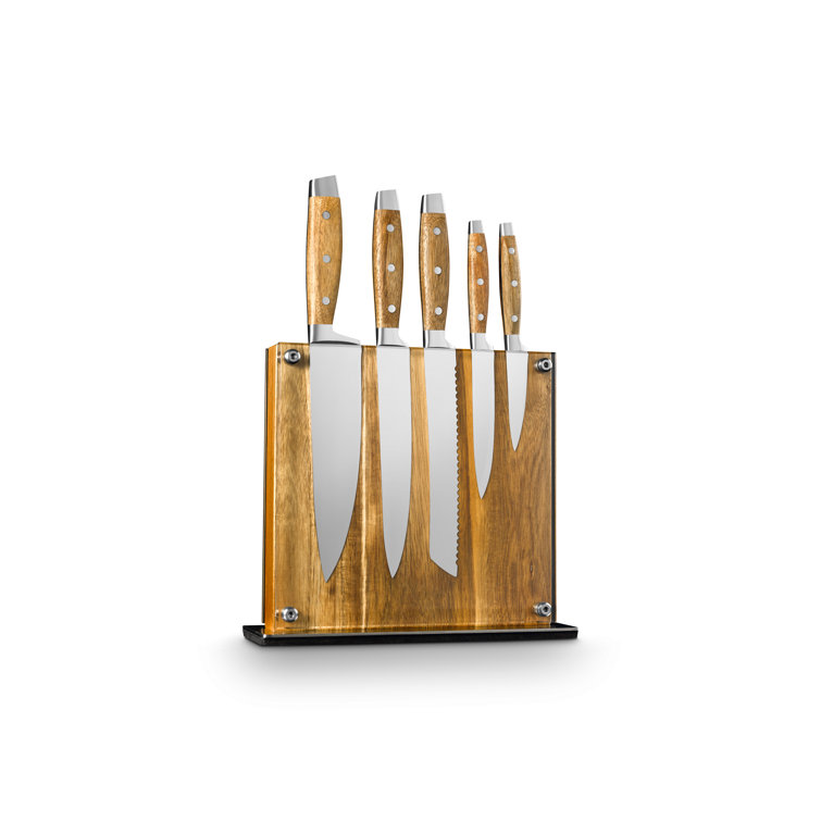 Art and Cook 6 Piece Knife Block Set & Reviews Wayfair